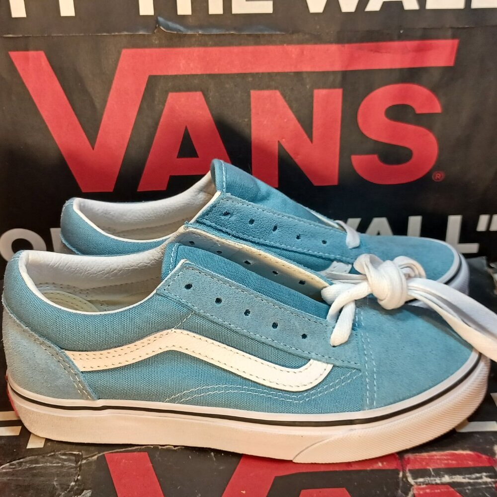 Vans Kids 3.0 Old Skool Blue Coral/True White VN0A38G19EM Rare